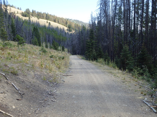 GDMBR: Riding east, down Marsh Creek Road.